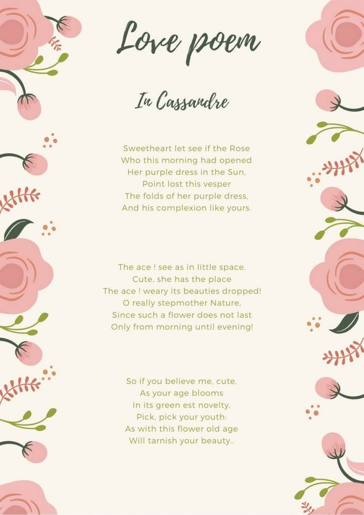 Love poems of French poets