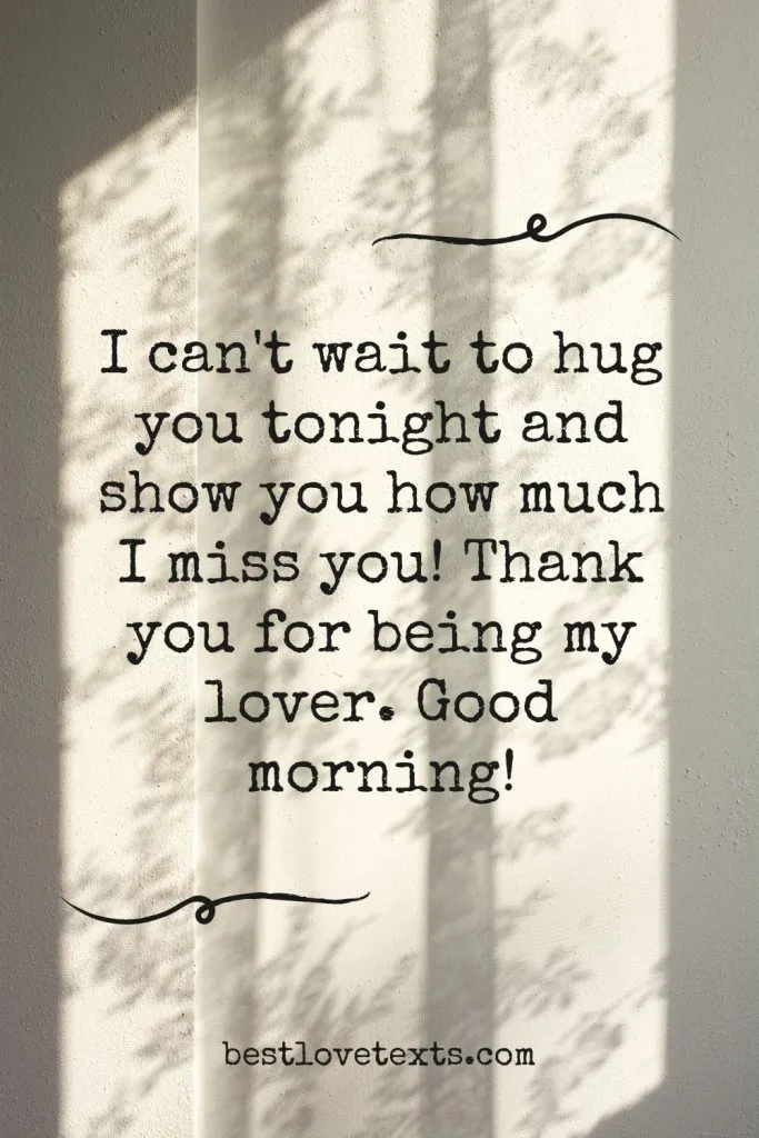 good morning my love